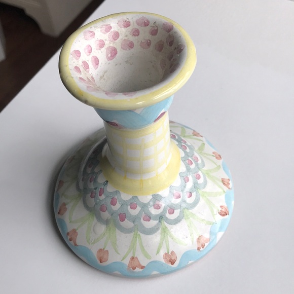 Mackenzie-Childs vintage 1988 5 inch candle holder - Picture 2 of 4